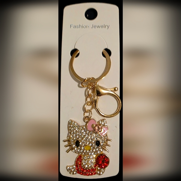 Fashion Jewelry Accessories - Red HK Keychain/Bag Charm